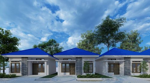 foto tampak rumah tipe 36 perumahan PURI CHALISTA 01