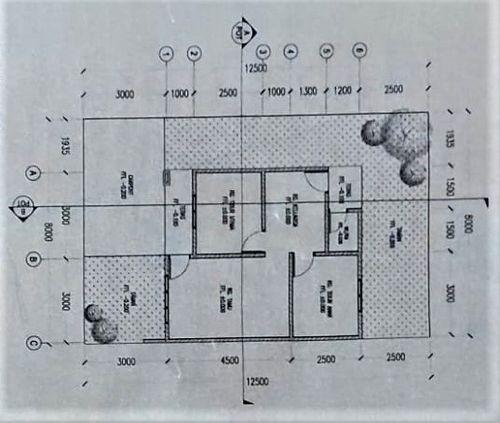 foto denah rumah tipe 36 perumahan KAMANGTA BLESSING RESIDENCE