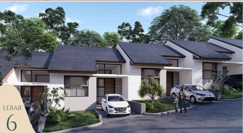 foto tampak rumah tipe 43/72 perumahan ISTANA REGENCY JATINANGOR