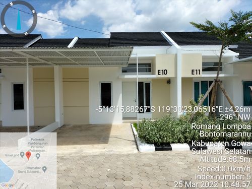 foto tampak rumah tipe 50 perumahan GRIYA KENARI SAMATA