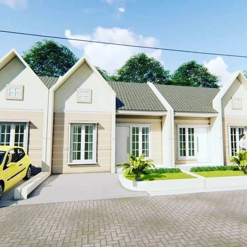 foto tampak rumah tipe 36 perumahan Griya satria pesona gardeni