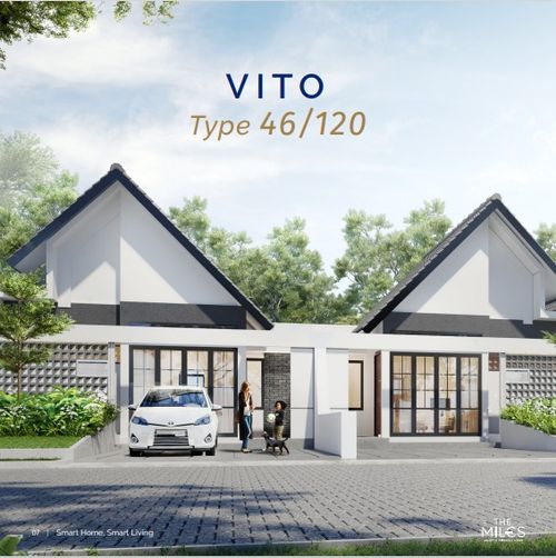 foto tampak rumah tipe VITO D/15 perumahan BSB City THE MILES