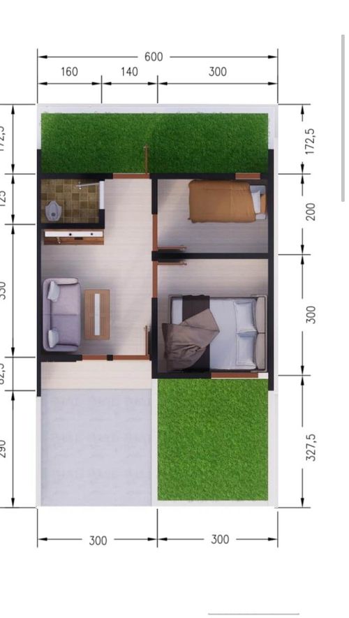 foto denah rumah tipe subsidi perumahan Griya satria pesona gardeni
