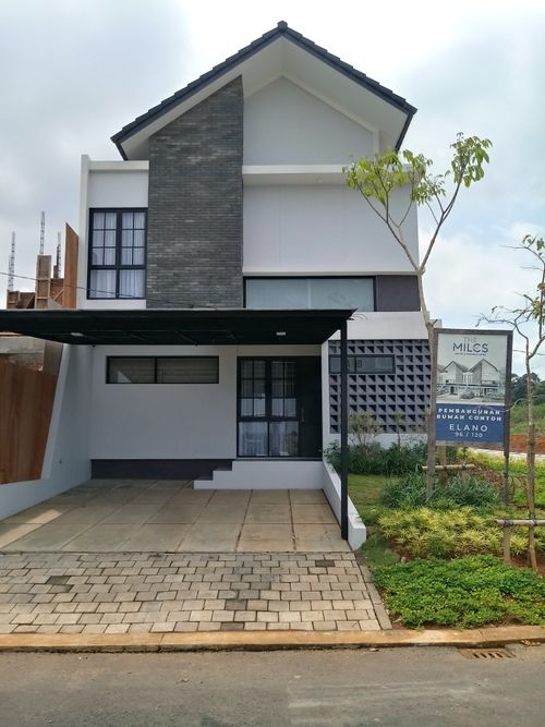 foto tampak rumah tipe ELANO F/2 perumahan BSB City THE MILES