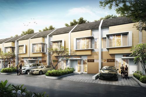 foto tampak rumah tipe 54/64B perumahan Grand Victoria 2