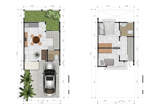 foto denah rumah tipe 54/64B perumahan Grand Victoria 2