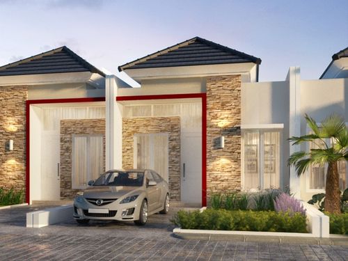foto tampak rumah tipe 36/123 perumahan CIRUAS LAND