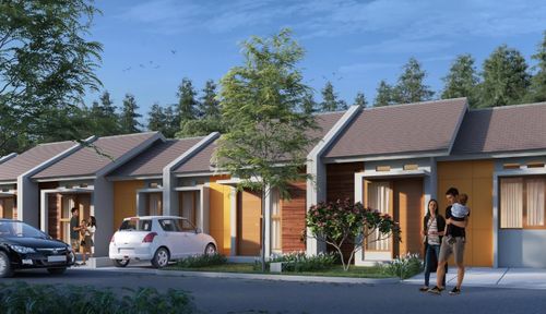 foto tampak rumah tipe 36/85. perumahan Gardenia Cileungsi Blok F