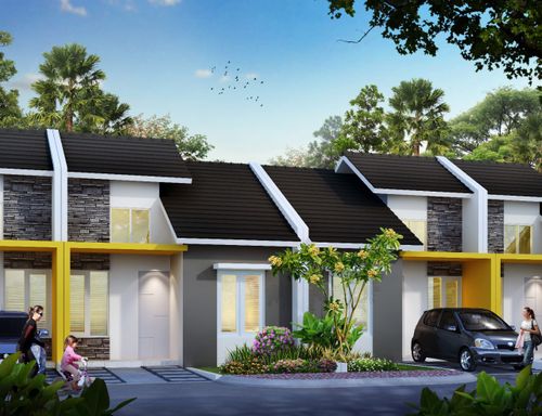 foto tampak rumah tipe SILVANA perumahan SERPONG GARDEN 1