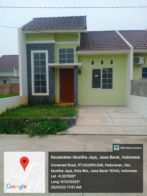 foto tampak rumah tipe 38/90 CLUSTER 2 perumahan Permata Legenda 3