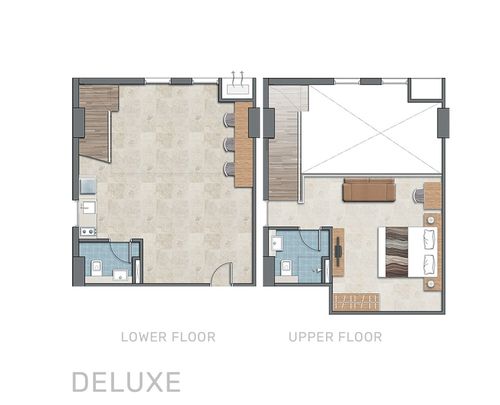 foto denah rumah tipe SOHO DELUXE - DENVER perumahan APARTEMEN CORNELL & DENVER CITRALAND