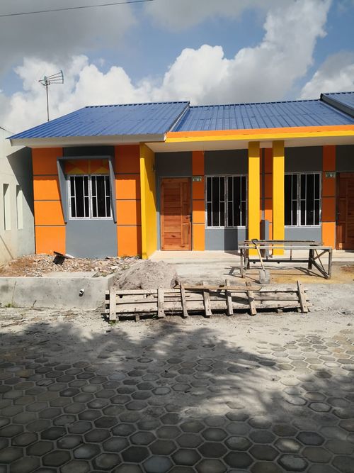 foto tampak rumah tipe 54/99 perumahan Anggrek Permai Residence