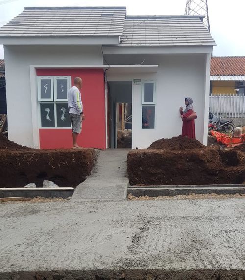 foto denah rumah tipe 30/72 perumahan Permata sindang panon