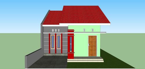 foto tampak rumah tipe 45 perumahan GRAHA REKSA KENCANA TAHAP 2