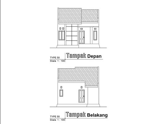 foto tampak rumah tipe 36 perumahan GREEN MULIA 3