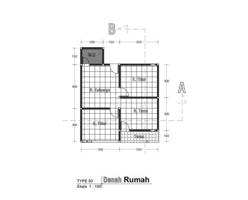 foto denah rumah tipe 36 perumahan GREEN MULIA 3
