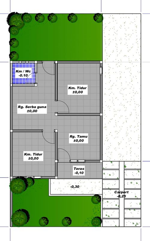 foto denah rumah tipe 36/104 perumahan BUKIT BALIASE INDAH 3 (PERUBAHAN)