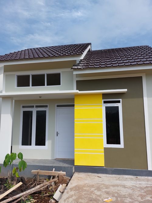 foto tampak rumah tipe 36 perumahan Purrei Residence Desa Durian 1