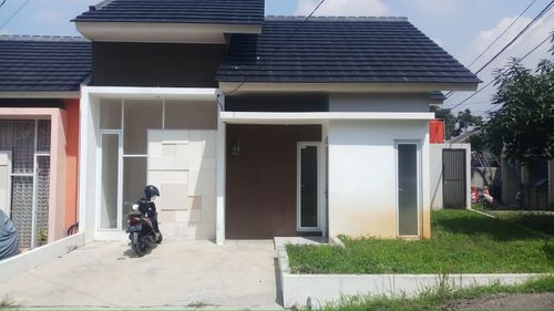 foto tampak rumah tipe 54 anggrek perumahan Green City View blok K-M