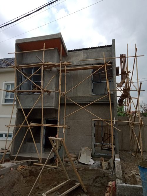 foto tampak rumah tipe 60 Compact (565) perumahan G-Land Cilengkrang Residence Blok G-I