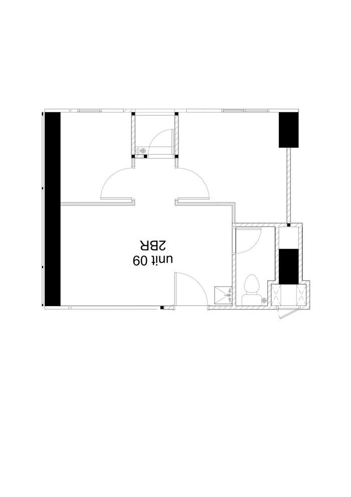 foto denah rumah tipe 2 Bedroom - Tower Urban perumahan Urbantown Serpong