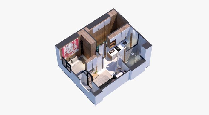 foto tampak rumah tipe 2 Bedroom 36 - Tower Milenia perumahan Urbantown Serpong