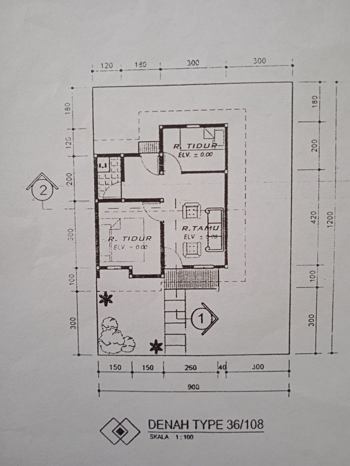 foto denah rumah tipe 36 perumahan Green Teropong Residence 4