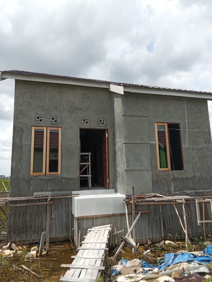 foto tampak rumah tipe 36 Subsidi perumahan GHINA AMARA RESIDENCE TAHAP II