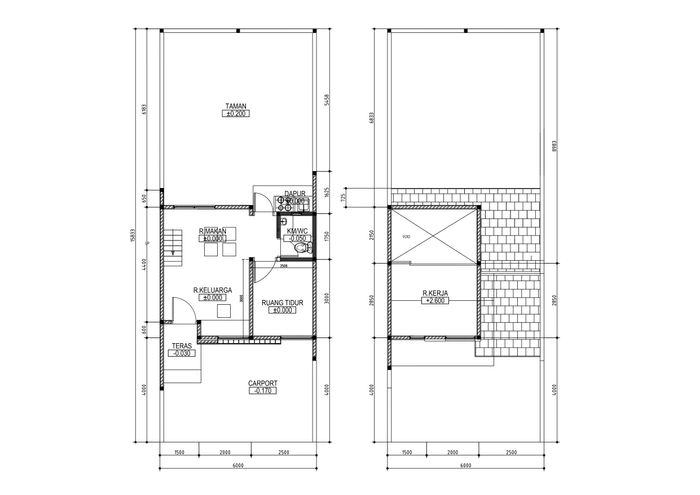 foto denah rumah tipe 48/95 perumahan PADMA SERPONG