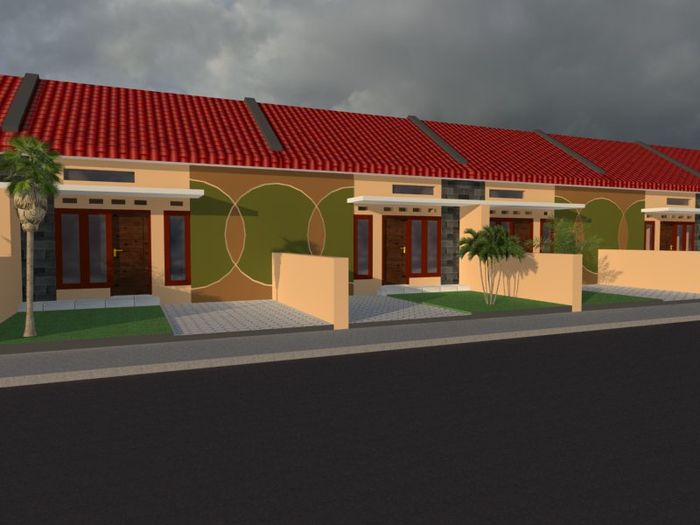 foto tampak rumah tipe subsidi perumahan Elza HIMALAYA asri