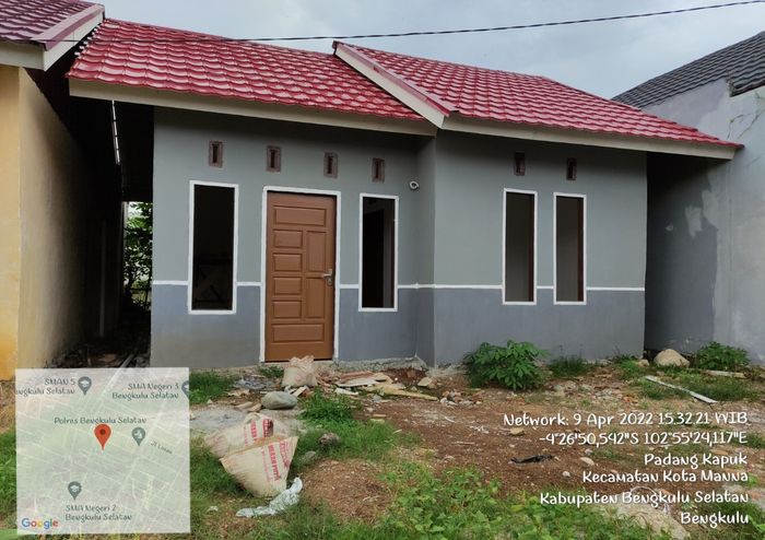 foto tampak rumah tipe 36 perumahan AISYAH RESIDENCE