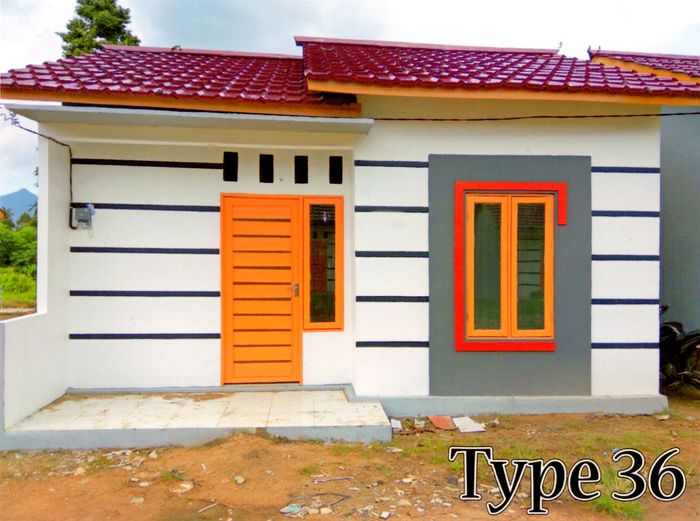 foto tampak rumah tipe 36 perumahan Damai Residence 1