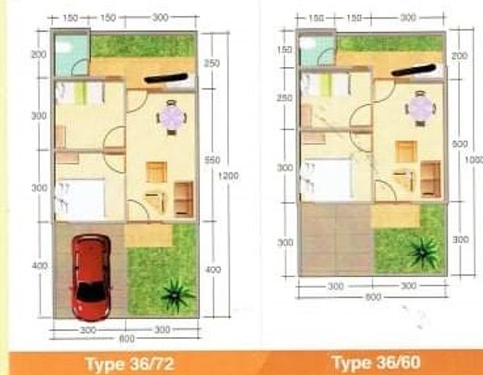 foto denah rumah tipe PAKKABBA GREEN HOUSE I perumahan PAKKABBA GREEN HOUSE I TL