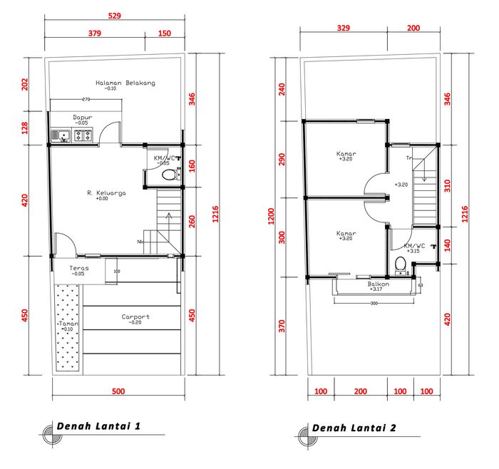 foto denah rumah tipe 50 Compact (690) perumahan G-Land Cilengkrang Residence Blok G-I