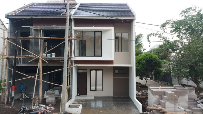 foto tampak rumah tipe 62 Compact (725) perumahan City Garden Residence Blok Fontana