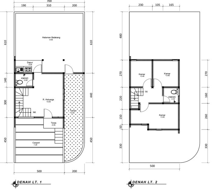 foto denah rumah tipe 57 Compact (392) perumahan Bukit Sukanagara Resort