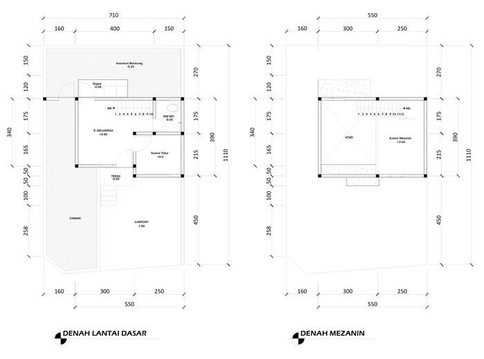 foto denah rumah tipe 30 Mezzanine (375) perumahan G-Land Padalarang Residence