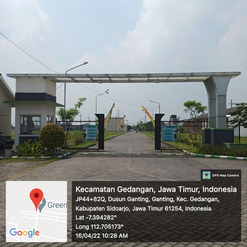 foto gerbang perumahan Green Park Residence