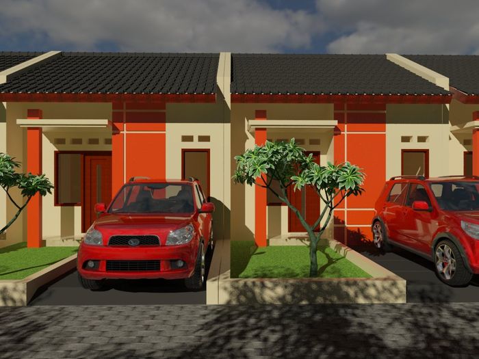 foto tampak rumah tipe 30 perumahan ERIDA 1 AMBULU