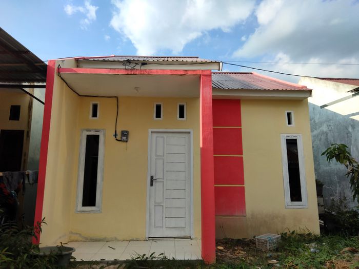 foto tampak rumah tipe BARCELONA perumahan Grand Abdi Karya Regency Tahap 2