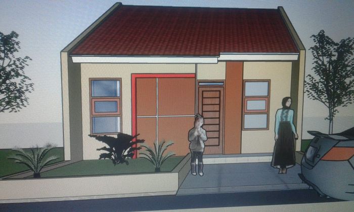 foto tampak rumah tipe T36/72 perumahan Bumi Citra Regency
