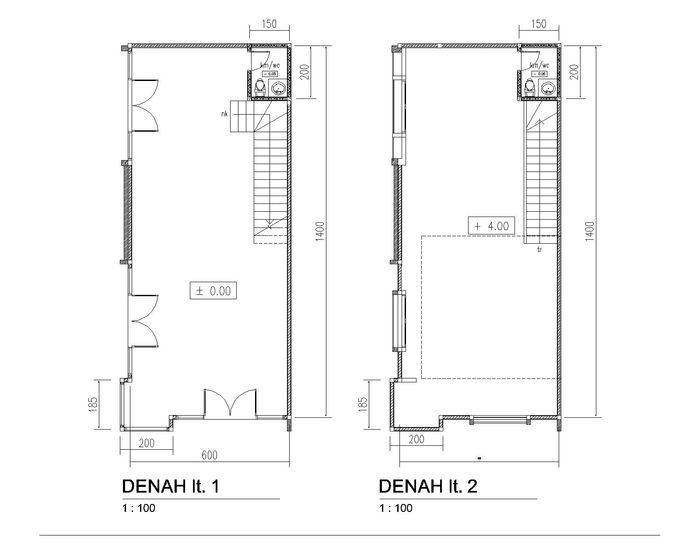 foto denah rumah tipe Roxy 1.100 perumahan Villa Mutiara Cikarang (ISPI)