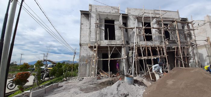 foto tampak rumah tipe 50 Compact (507) perumahan G-Land Ciwastra Park