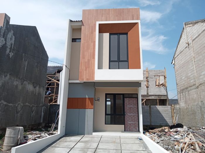 foto tampak rumah tipe 50 Compact (4601) perumahan G-Land Ciwastra Park