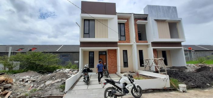 foto tampak rumah tipe 60 Compact (549) perumahan G-Land Ciwastra Park