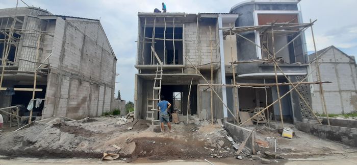 foto tampak rumah tipe 60 Compact (603) perumahan G-Land Ciwastra Park