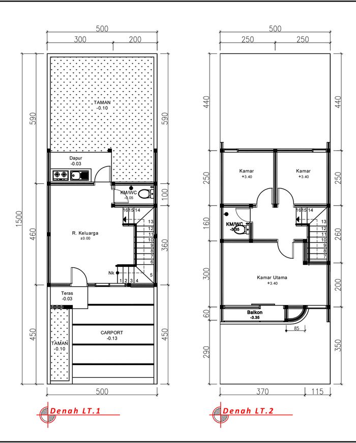 foto denah rumah tipe 60 Compact (588) perumahan G-Land Ciwastra Park