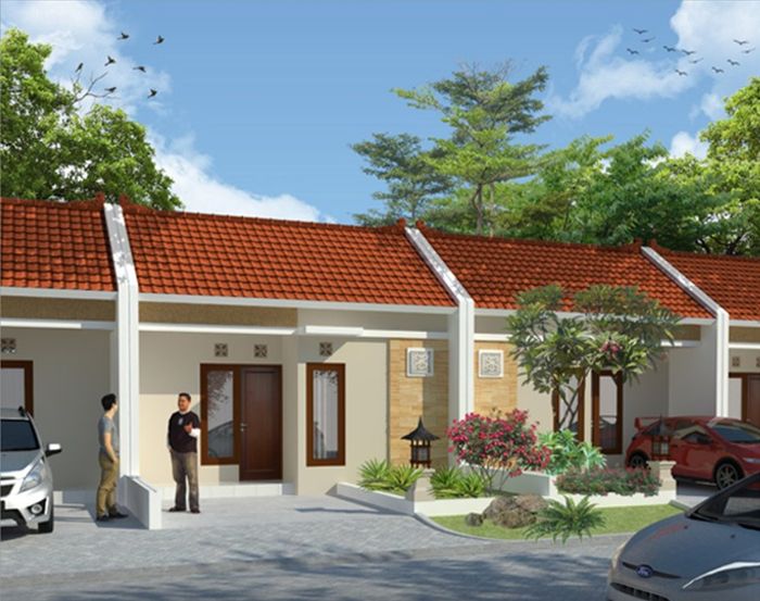 foto tampak rumah tipe kecapi RSH perumahan Perumahan Taman Kayangan RSH
