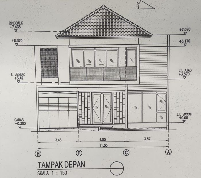foto tampak rumah tipe NAGARANGGA 366/340 4.4 perumahan TATAR NAGANINGRUM KBP