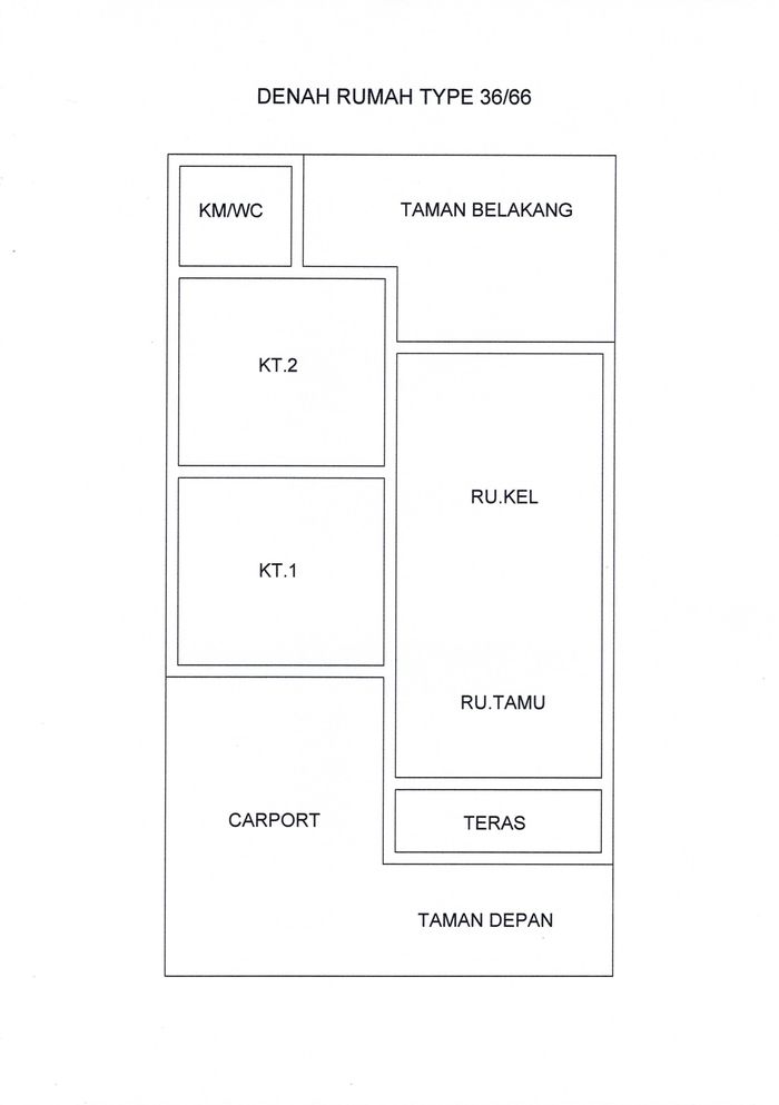 foto denah rumah tipe 36 perumahan PERUMAHAN SUBSIDI MAESTRO RESIDENCE